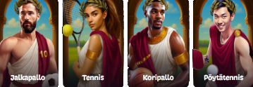 Esimerkkejä urheiluvedonlyönnistä AphroditeCasino - kasinolla